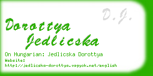 dorottya jedlicska business card